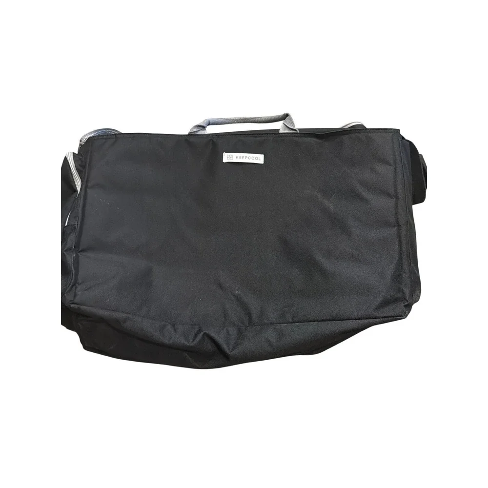 KeepCool Insulated Thermal Bag Black Large Catering Grocery Tote Shoulder Strap